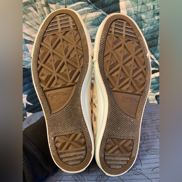 Converse Chuck Taylor all star slip polka dots and stripes lace less sneakers 7 - Picture 5 of 8